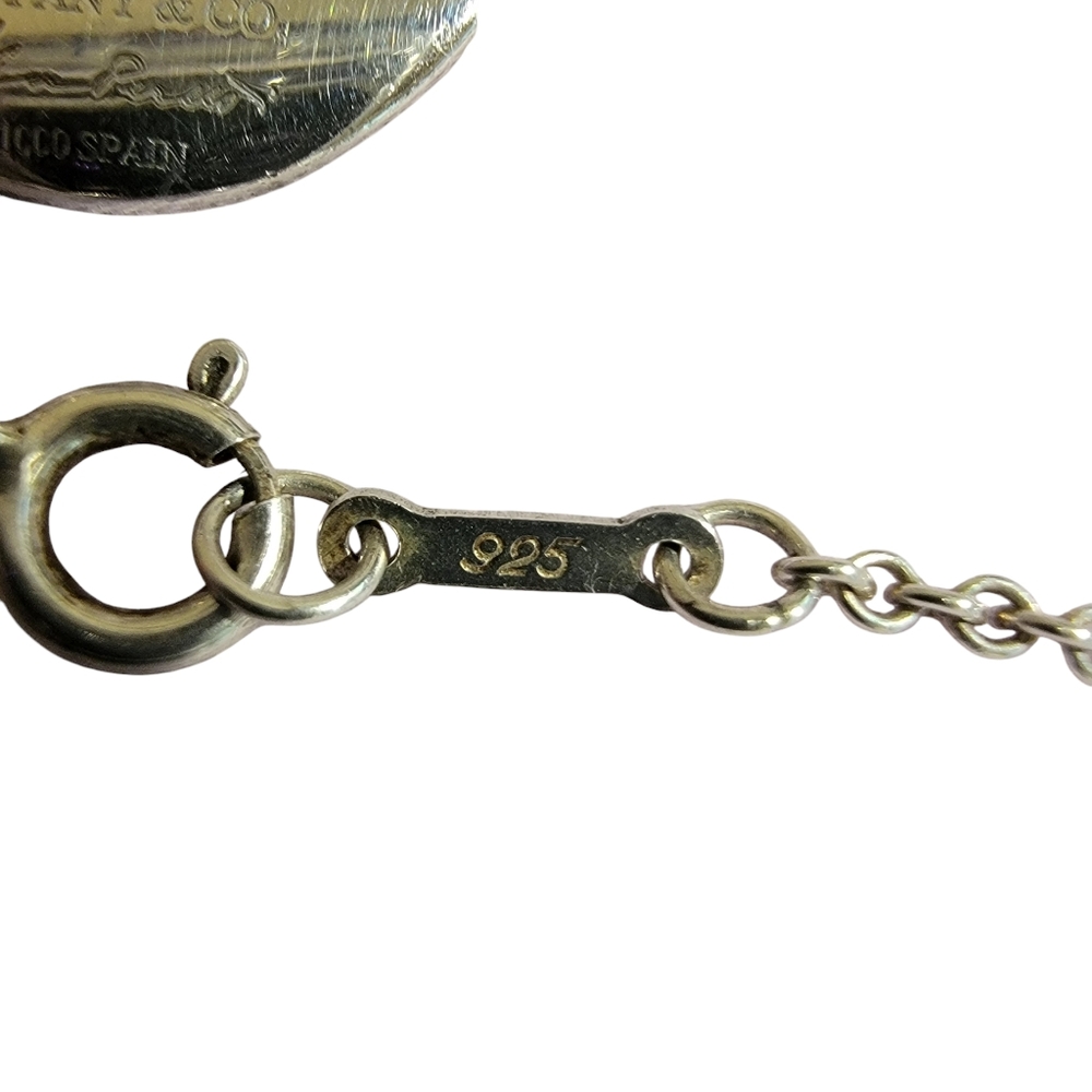 VTG Tiffany & Co. Elsa Peretti 16" Necklace Zodiac Cancer Pendant 925 Sterling - Picture 4 of 9